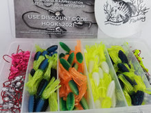 Load image into Gallery viewer, Cam's 1.75" Crappie Slab Shad (C) Package Assortment Kit Minnow Plastics