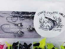 Load image into Gallery viewer, Cam's (A) "ELITE BLACK & CHARTREUSE" Assorted Plastic Crappie Kit