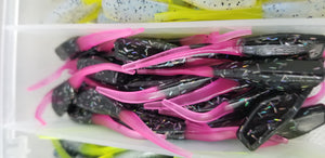 2025 New Cam's Complete All Plastic "GOLDFINGER" Stinger Shad [Hologram Flake] Assortment Package Kit