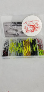 2025 New Cam's Complete Hooks & Plastic "GOLDFINGER" Stinger Shad [Hologram Flake] Assortment Package Kit