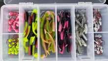 Load image into Gallery viewer, Cam&#39;s Complete &quot;2&quot; Swim Vibrating Paddle Tail Shad with (Bite Juice) Starter Assortment Package Kit
