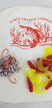 Load image into Gallery viewer, 2023 Cams Hooks &amp; Plastics 80 Piece Set 1/16 Round Head Red #2 + Fireball Red Curly Tail
