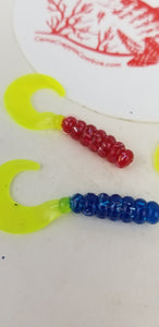 Cam's RED & BLUE Complete Curly Tail [Hologram Flake] Starter Assortment Package Kit